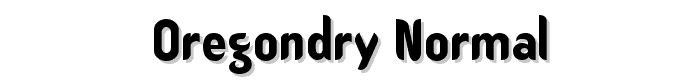 OregonDry Normal font